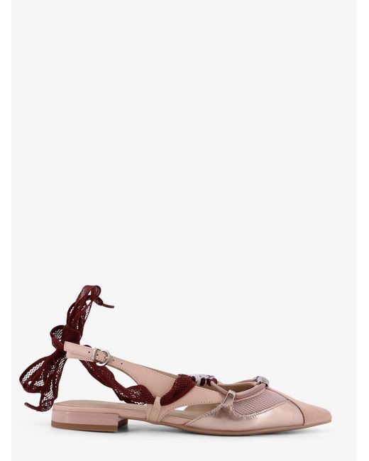 Women's Natural Gianira Leather Ballerinas