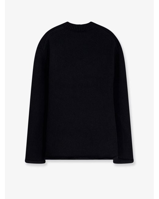 Oamc Peacemaker Black Cotton Sweater for men