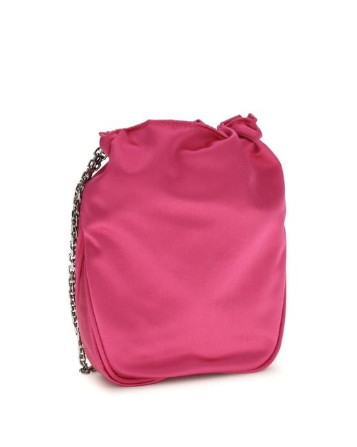 Roger Vivier Pink Nano Pilgrim Bucket Bag