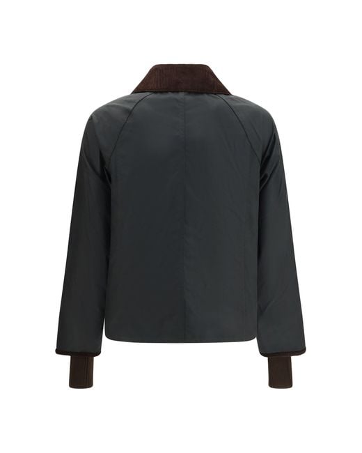 Barbour Black Beadnell Waxed Jacket Sage/Ancient