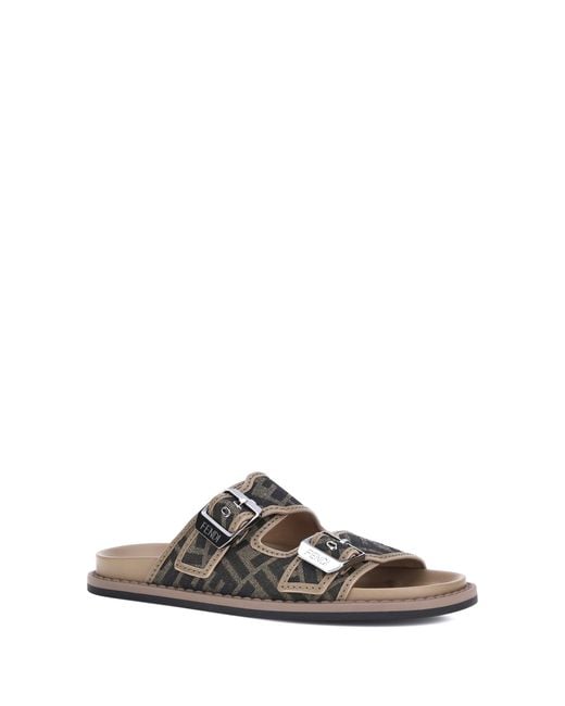 Fendi White Ff Sandals for men