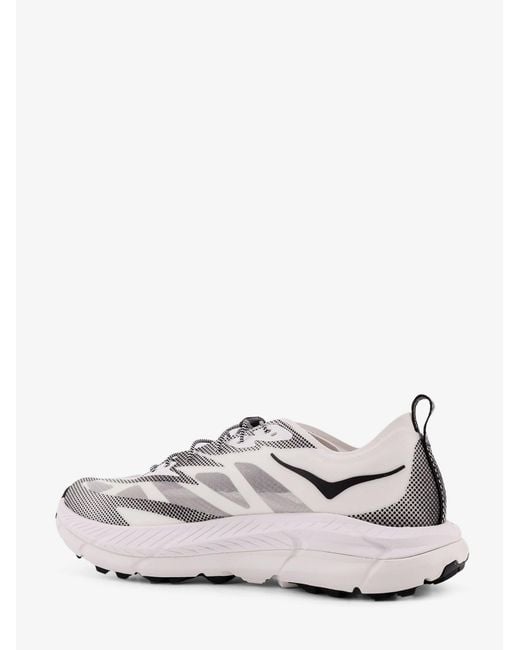 Hoka One One White U Mafate Speed 4 Lite Ts Technical Fabric Sneakers for men