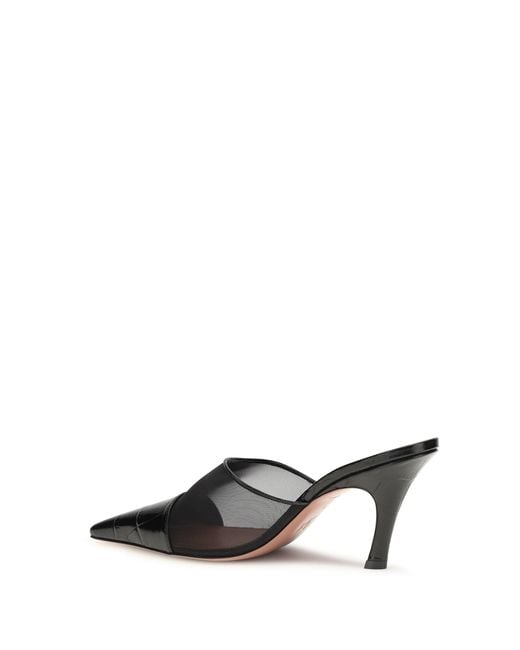 AMINA MUADDI Metallic Jamie Mesh Mules