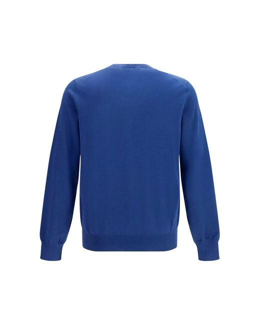 Brunello Cucinelli Blue Sweater for men