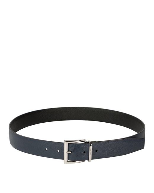 Prada Black Reversible Belt for men
