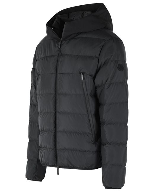Moncler Black 'Vega' Polyester Down Jacket for men
