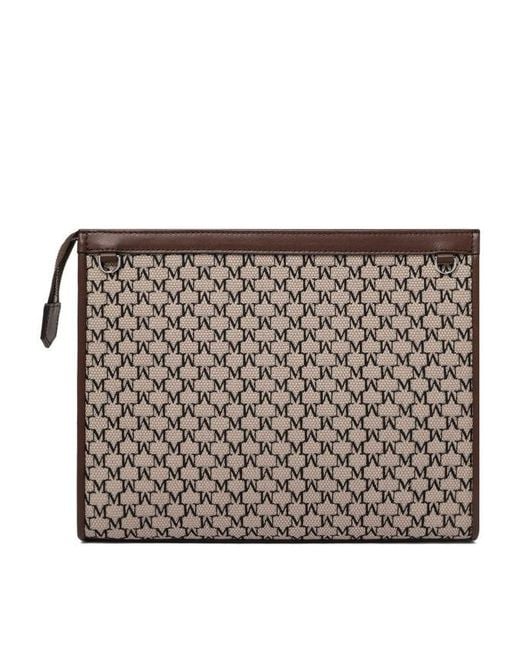 Max Mara Brown "Mm Trousse" Pouch