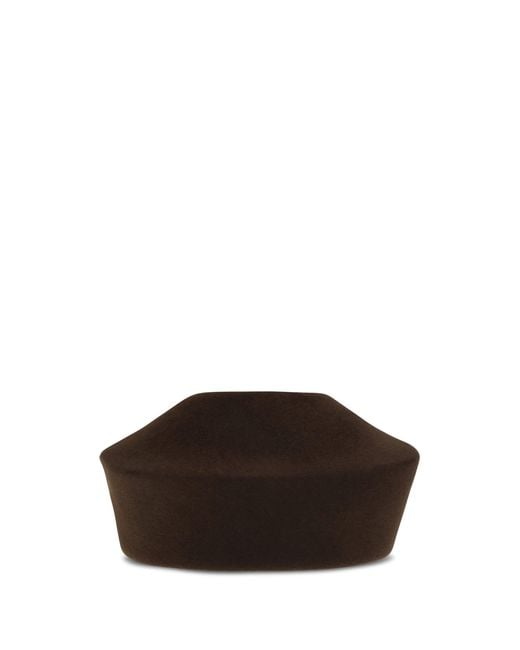 Loro Piana Brown Carys Fur Hat Dark Oak