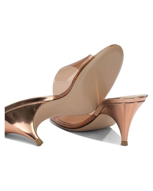 Gianvito Rossi Natural "Sofia 70 Mm" Mules