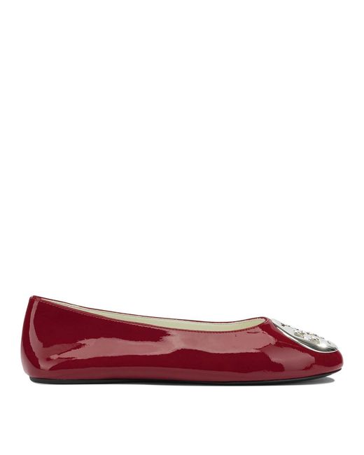 Tory Burch Red Ballerinas