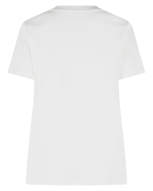 Moncler White Cotton T-Shirt
