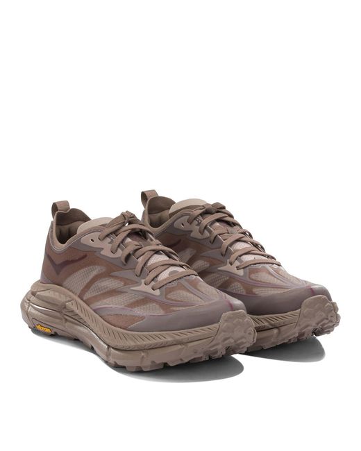 Hoka One One Brown Mafate Speed 4 Lite Low-Top Nylon Sneakers
