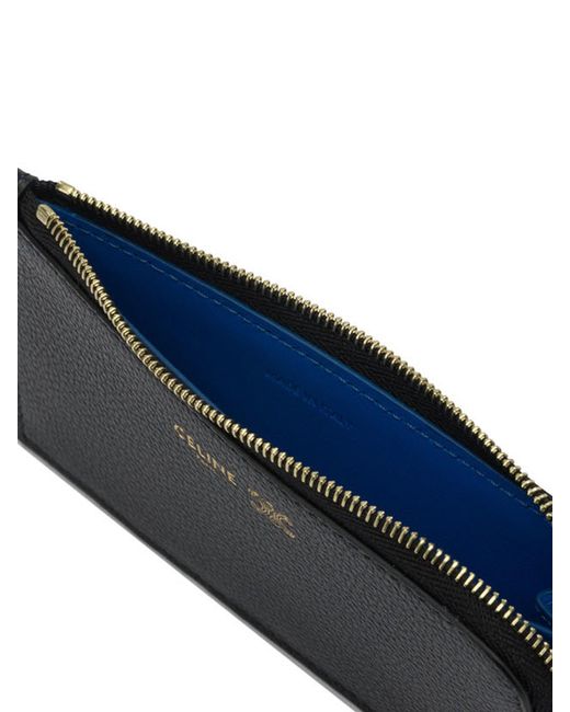 Céline Black Leather Cards Holder