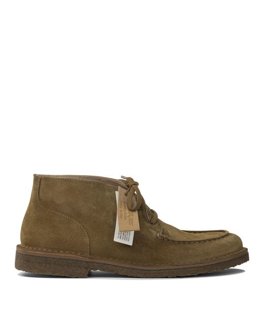 Astorflex Brown Deukeflex Leather Loafers for men