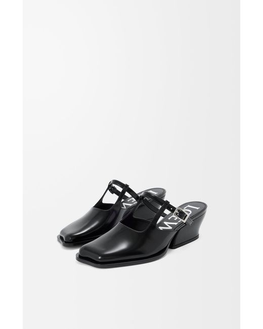 Loewe White Onda High Heels Sabot