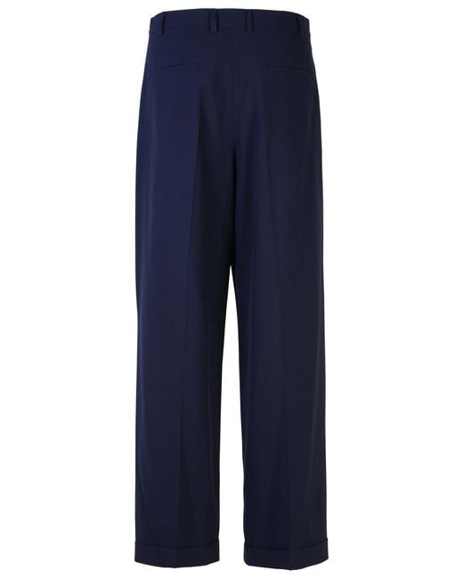 A.P.C. Blue 'Marissa' Viscose Blend Trousers