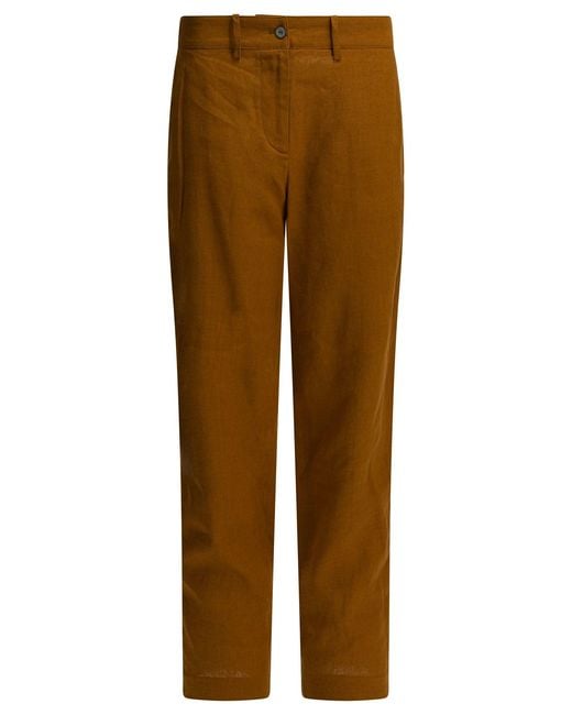 Ines De La Fressange Paris Brown Trousers