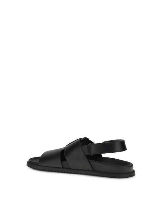 Dolce & Gabbana Black Dolce & Gabbana Open-Toe Sandals for men