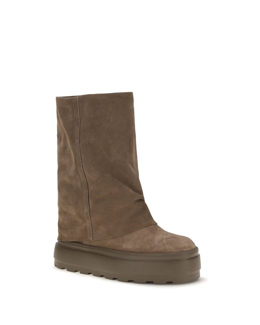 Casadei Brown Double Face Suede High Boots Caribou