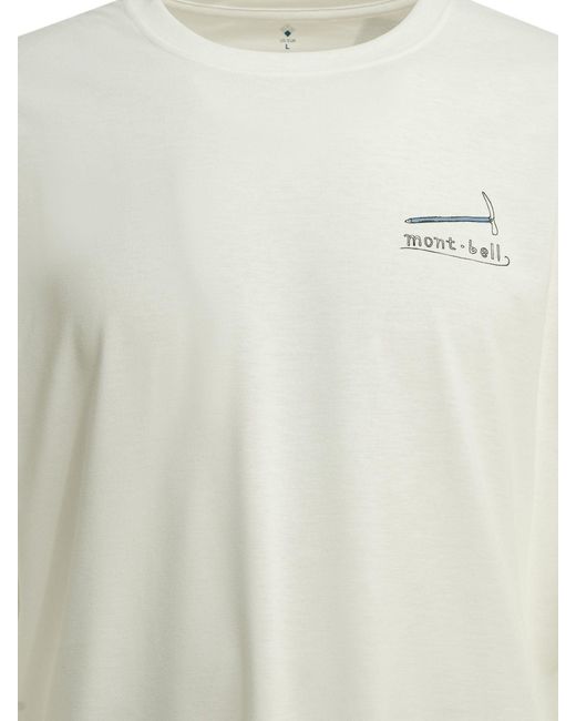 Montbell White T-Shirts for men