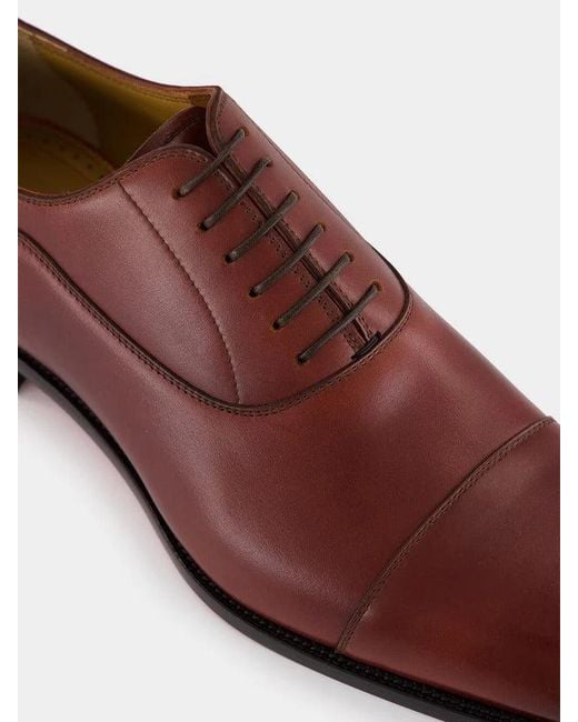 Christian Louboutin Red "Greggory Oxfords" Lace Up Shoes for men
