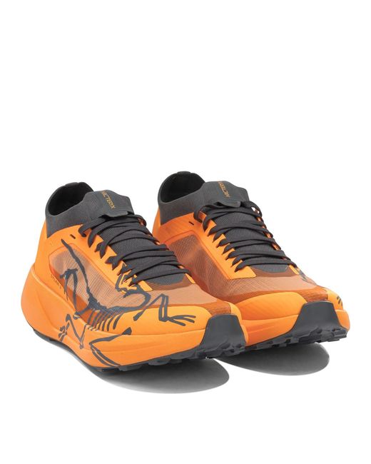 Arc'teryx Orange "Silan 2" Low Sneakers for men