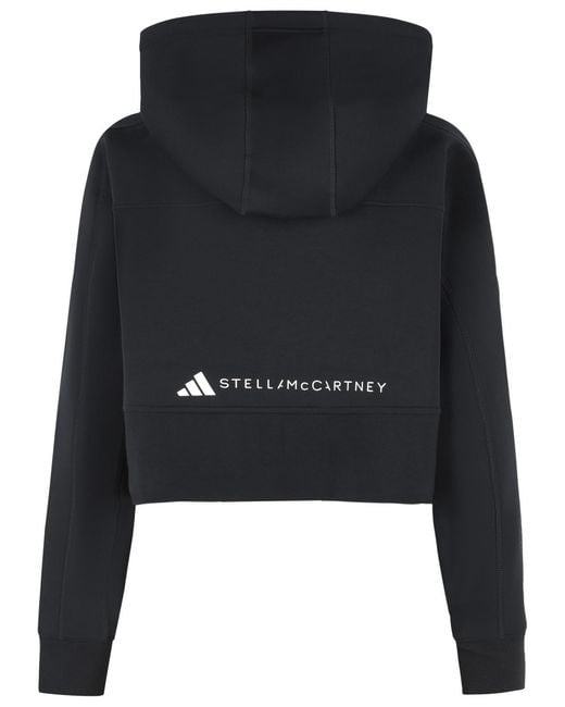 Adidas By Stella McCartney Black Cotton Blend Sweatshirt