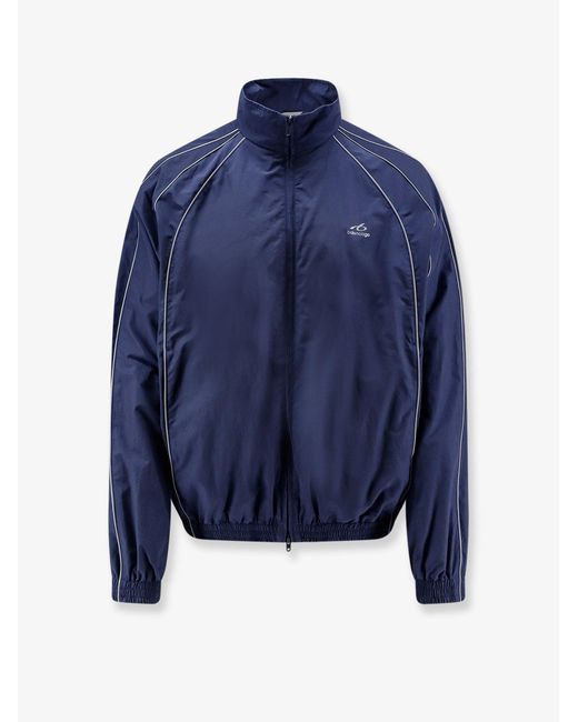 Balenciaga Blue Tracksuit Jacket With Logo for men