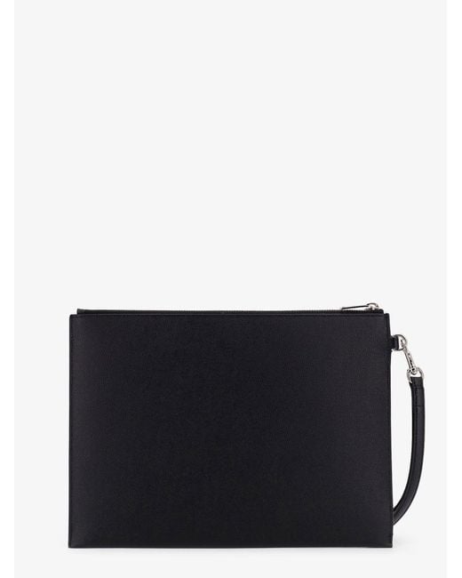 Saint Laurent Black Leather Ipad Holder for men