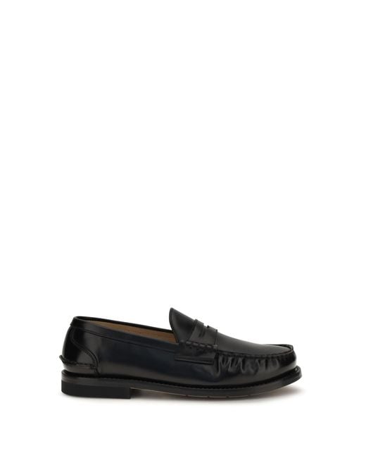 Premiata Black Loafers Arnold Calfskin for men