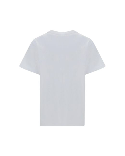 Ganni White Cherry Relaxed T-Shirt