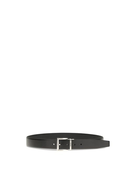 Prada Black Leather Belt for men