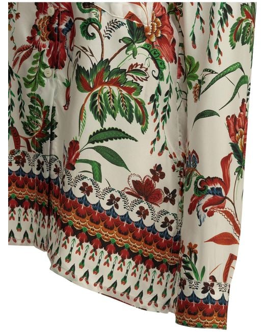 Samantha Sung Gray Camicia Pajama Asian Botanic