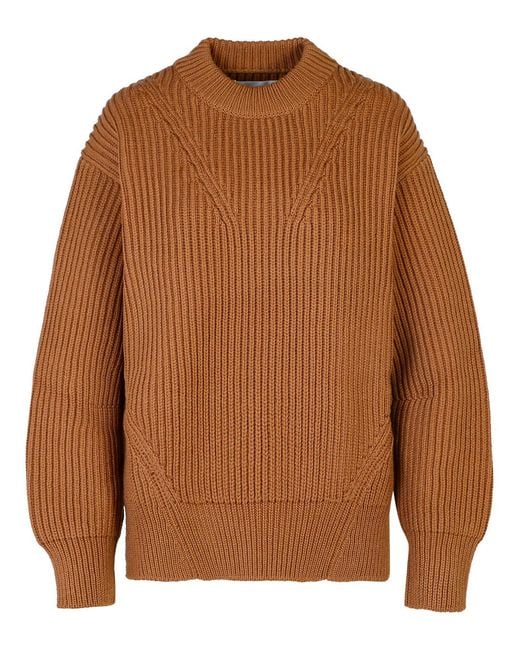 Jil Sander Brown Wool Sweater