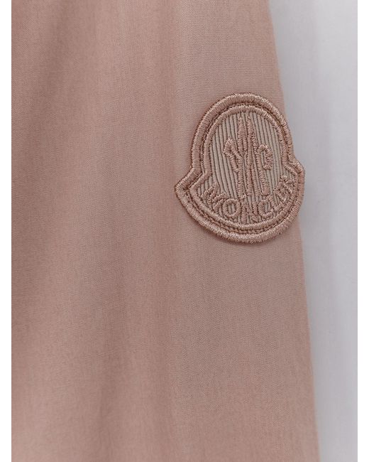 Moncler Pink Cotton Shirt With Drawstring