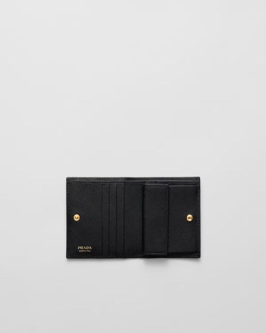 Prada White Saffiano Leather Wallet