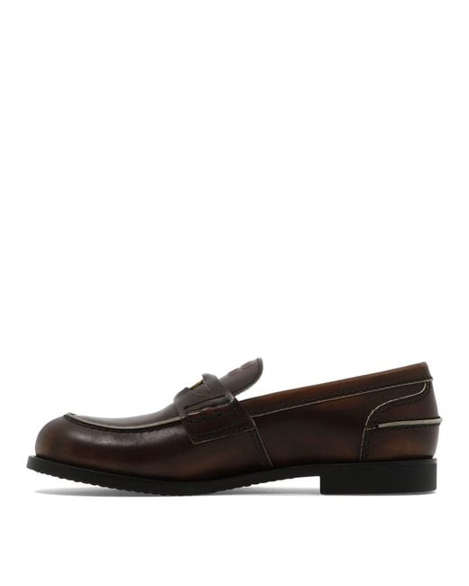 Miu Miu Black Vintage Leather Loafers
