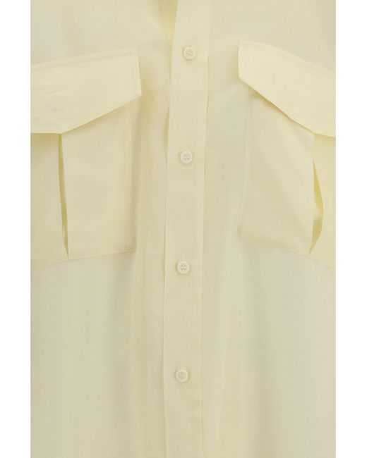 Phoebe Philo White Shirt Utility Lite Silk