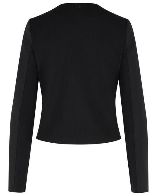 Courreges Black Wool Blend Jacket