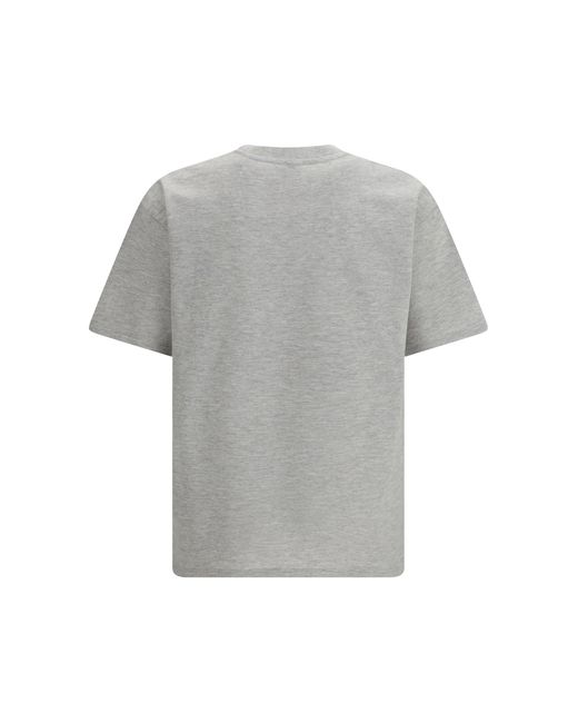 Saint Laurent Gray Cassandre Piquã T-Shirt for men