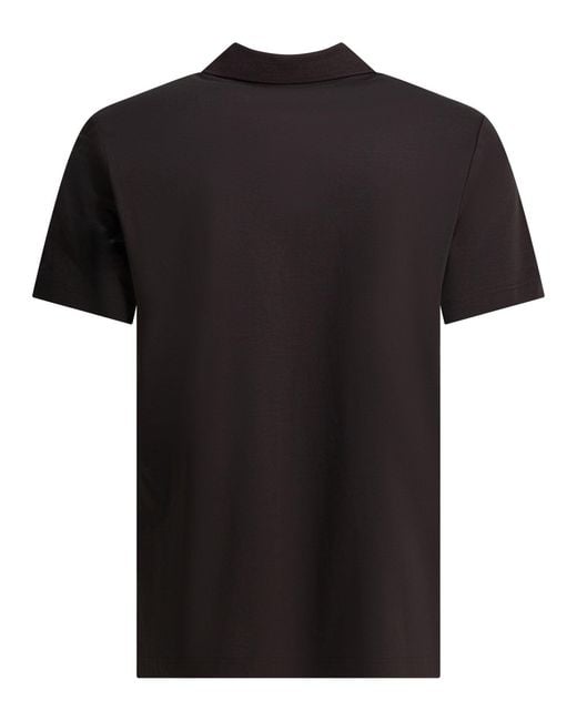 NN07 Black "Paul" Buttonless Polo Shirt for men