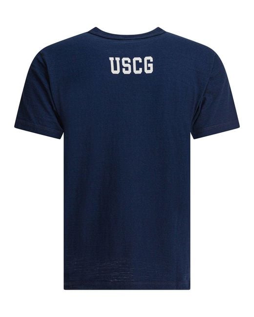 Buzz Rickson's Blue Cotton T-Shirt for men