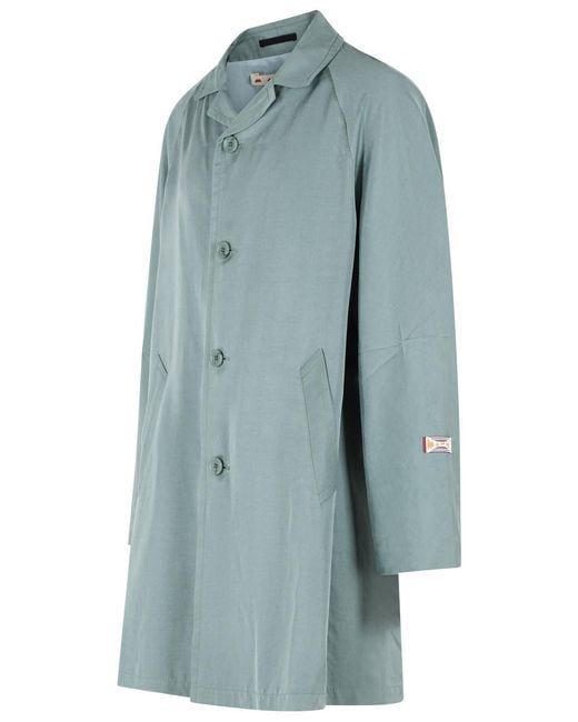 Marni Blue 'Lyocell' Trench Coat for men