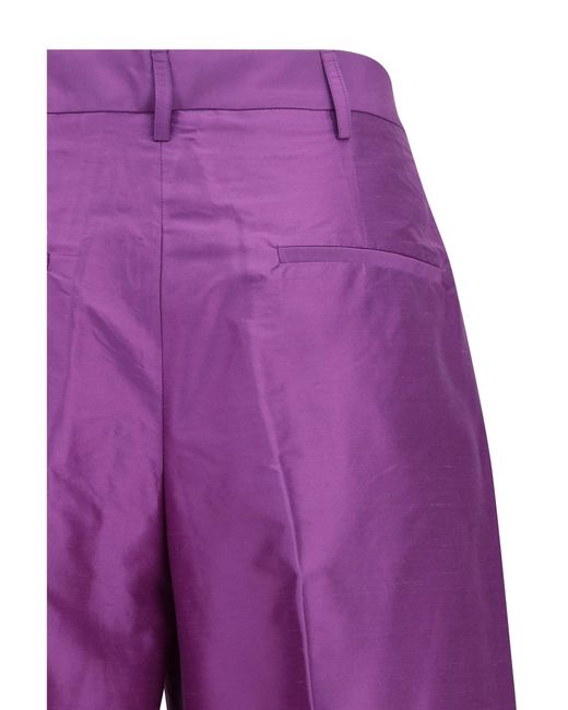 Sara Roka Blue Tadra Skirt Palms