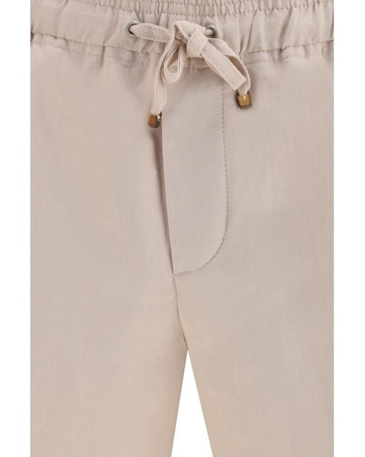 Brunello Cucinelli Natural Bermuda for men