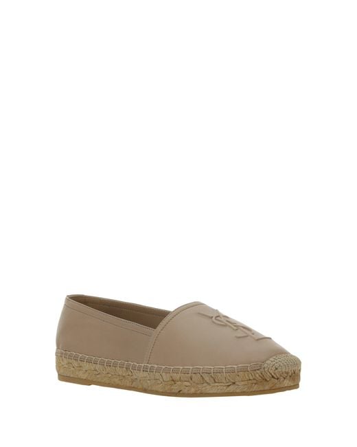 Saint Laurent Natural Lambskin Espadrilles