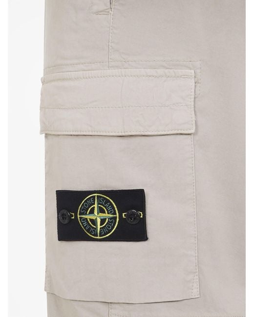 Stone Island Natural Organic Cotton Trousers for men