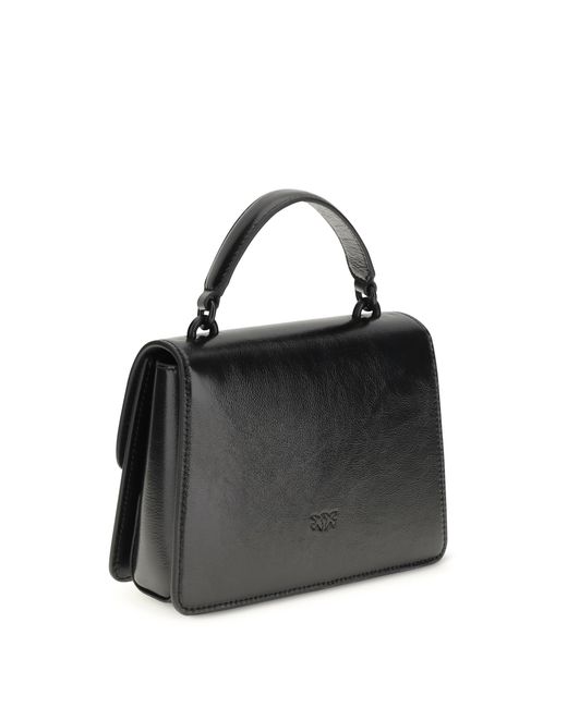 Pinko Black Love One Top Mini Handbag Nero Limousine