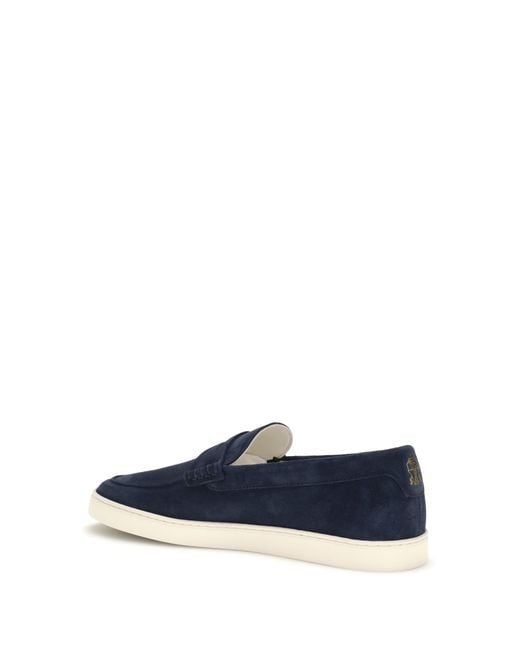 Brunello Cucinelli Blue Loafers for men