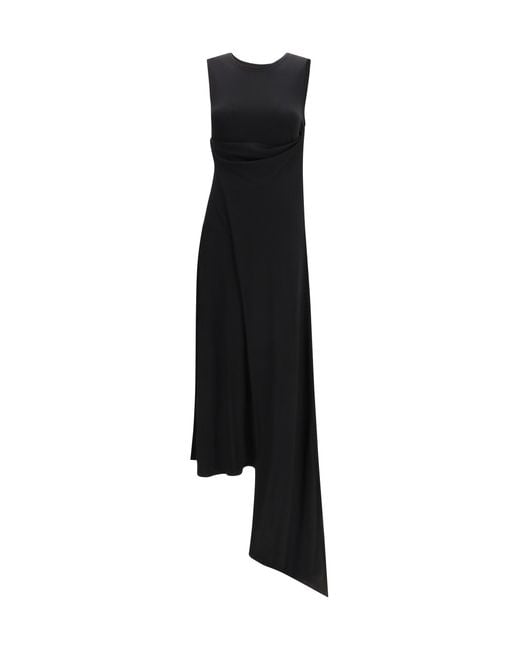 AMI Black Long Jersey Dress